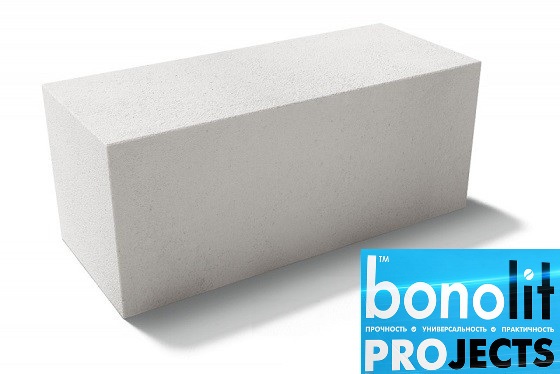 Газобетонный блок Bonolit Projects Дмитров (AeroStone) D400 B2,5 F100 600х200х400