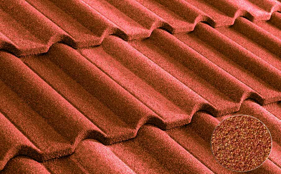 Композитная черепица METROTILE Галло терракот, 1305*415 мм