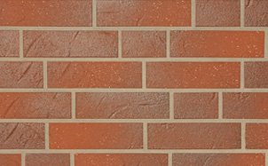Клинкерная фасадная плитка ABC Rotbunt Struktur "ласточкин хвост" с песком NF8, 240*71*8 мм